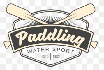 Hipster Paddling Logo Template - Label png