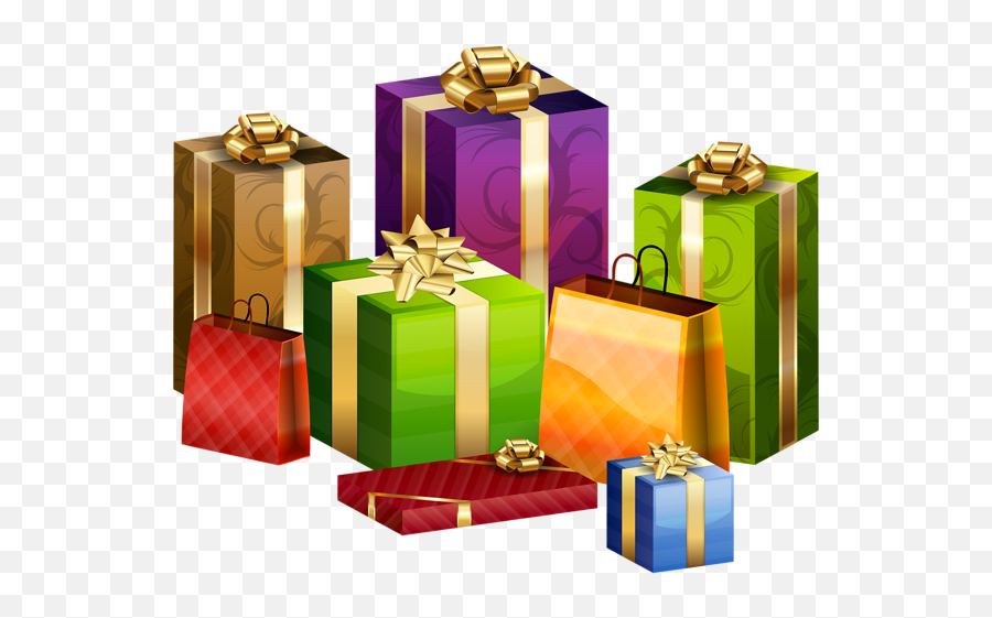Wrapped Christmas Presents Png Free - Christmas Gift Wrapped Png,Presents Png