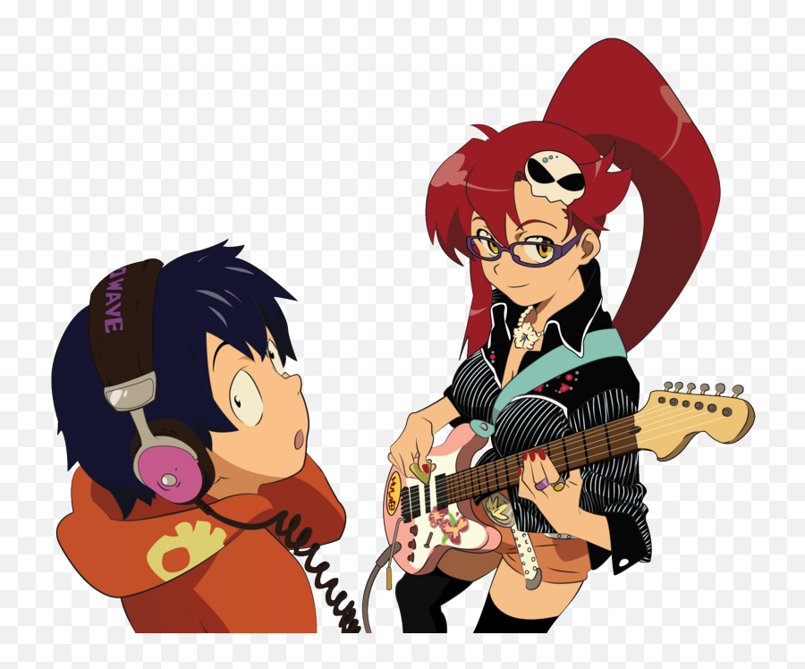 Yoko Littner And Simon Tengen Toppa Gurren Lagann Danbooru - Tengen Toppa Gurren Lagann Ost Png,Gurren Lagann Png