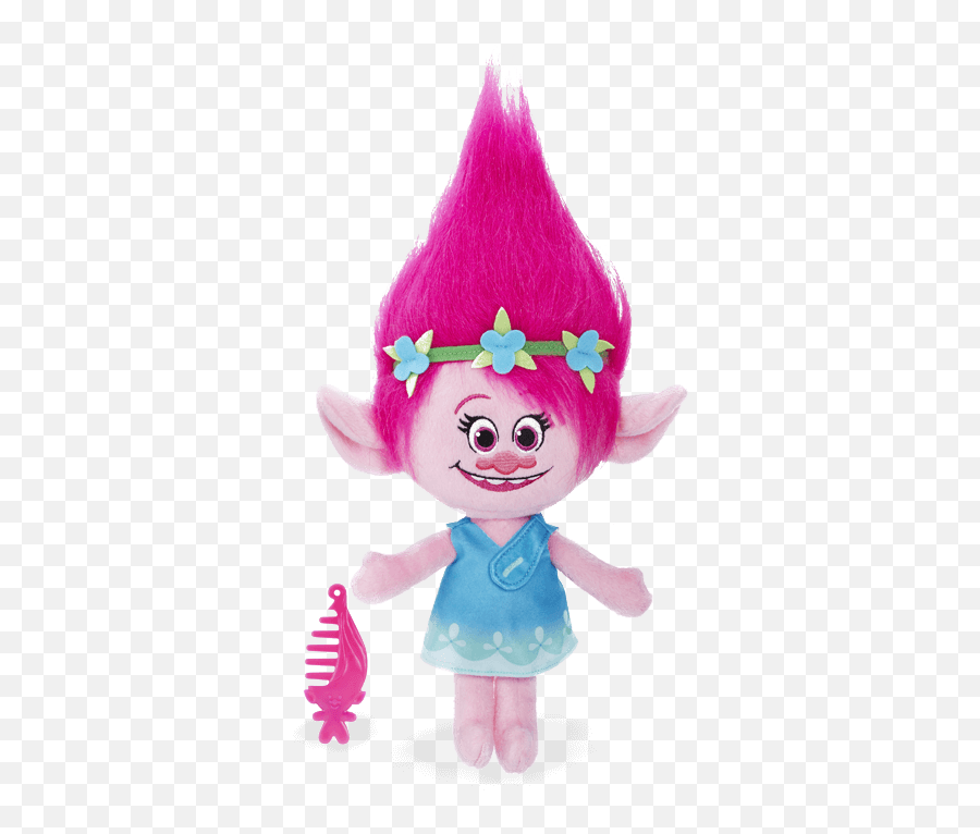 Trolls Sprechender Plüsch Poppy - Trolls Pink Full Size Trolls Poppy Soft Toy Png,Poppy Troll Png