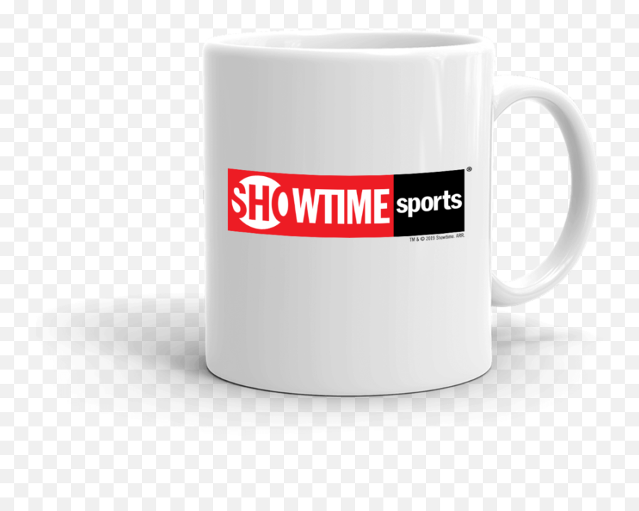 Showtime Sports Red Logo White Mug - Showtime Png,Showtime Logo Png