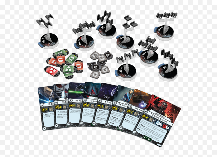 Armada - Star Wars Armada Imperial Fighter Squadrons Expansion Pack Png,Tie Fighters Png