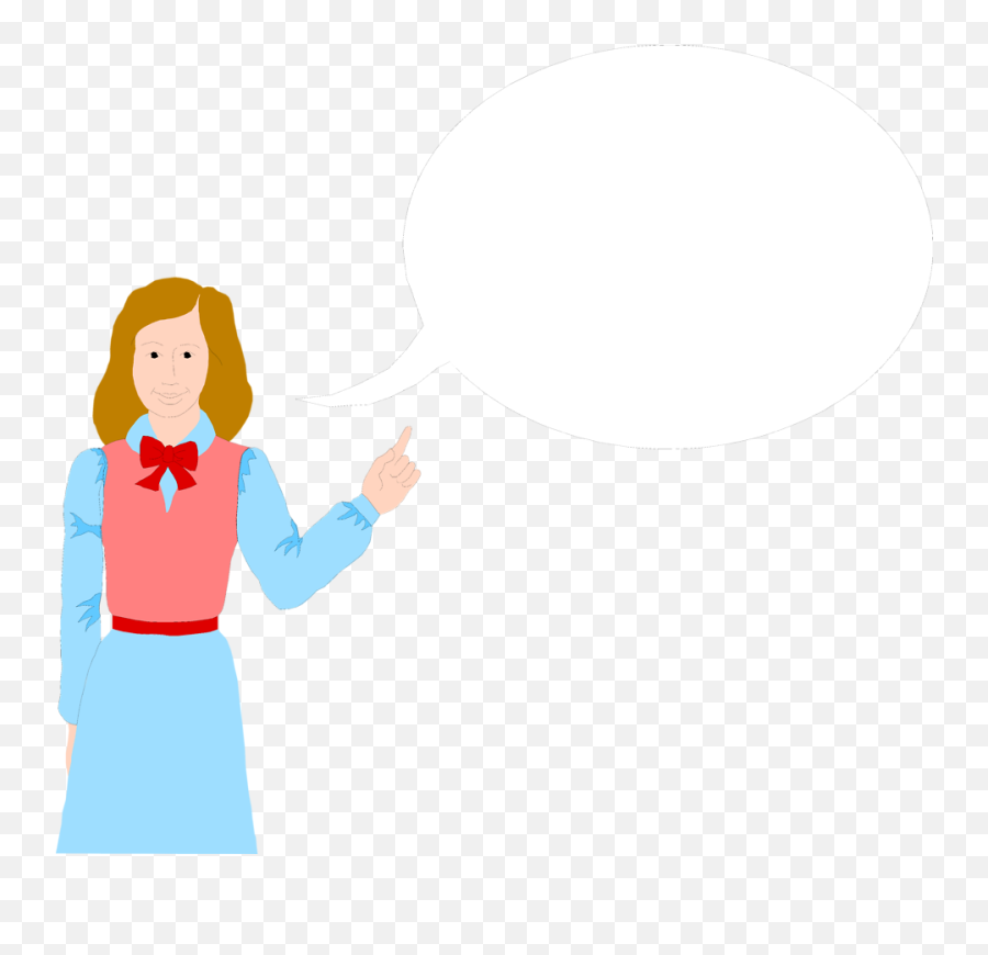 Clipart Person Speech Bubble - Women With Talking Bubble Png,Person Talking Png