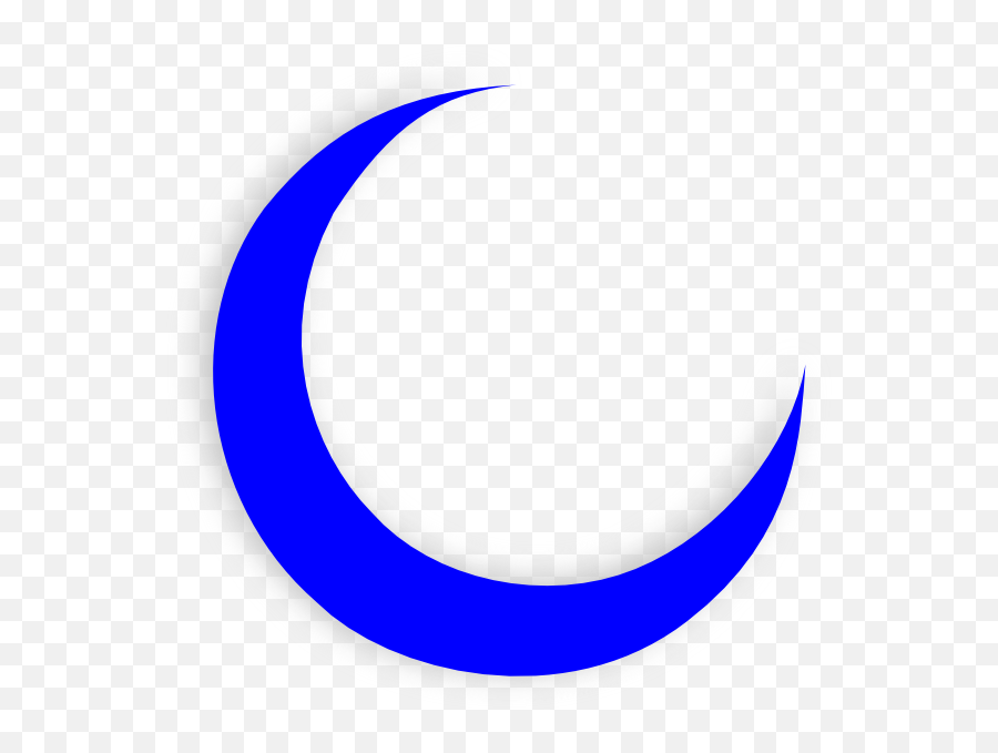 Blue Crescent Moon Png - Blue Crescent Moon Png,Crescent Moon Png Transparent