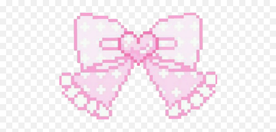Kawaii Cute Pink Pastel Goth Sticker - Pink Aesthetic Pixel Bow Transperent Png,Kawaii Pixel Transparent
