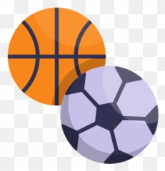 Sport Basketball Football Balls Soccer Free Icon Of - Basketball Football Png