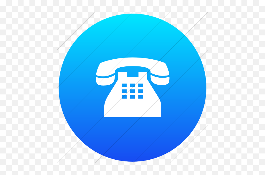 Flat Circle White - Telephone Png,Telephone Icon Blue