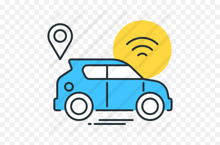Autonomous Car - Internet Of Vehicle Icon Png,Driverless Car Icon