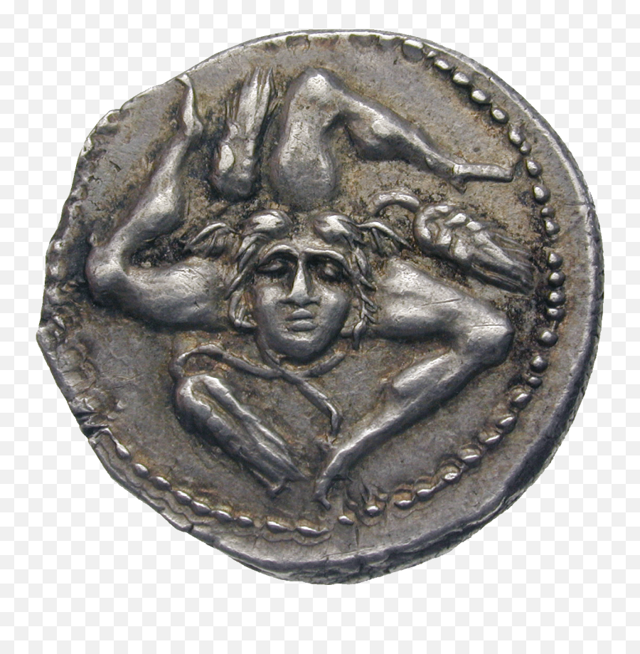 Download Ancient Roman Coins Caesar - Moneda Trinacria Png,Dime Png