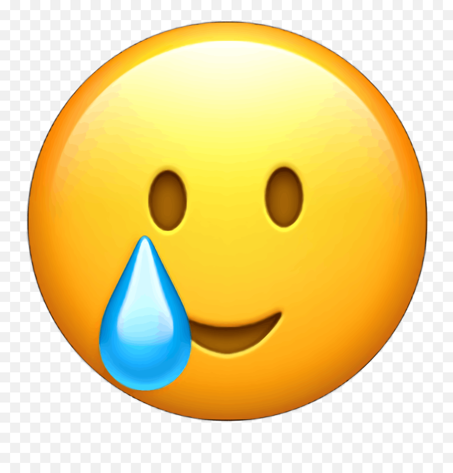 One - Smiling Tear Emoji Png,Emoji Icon For Iphone