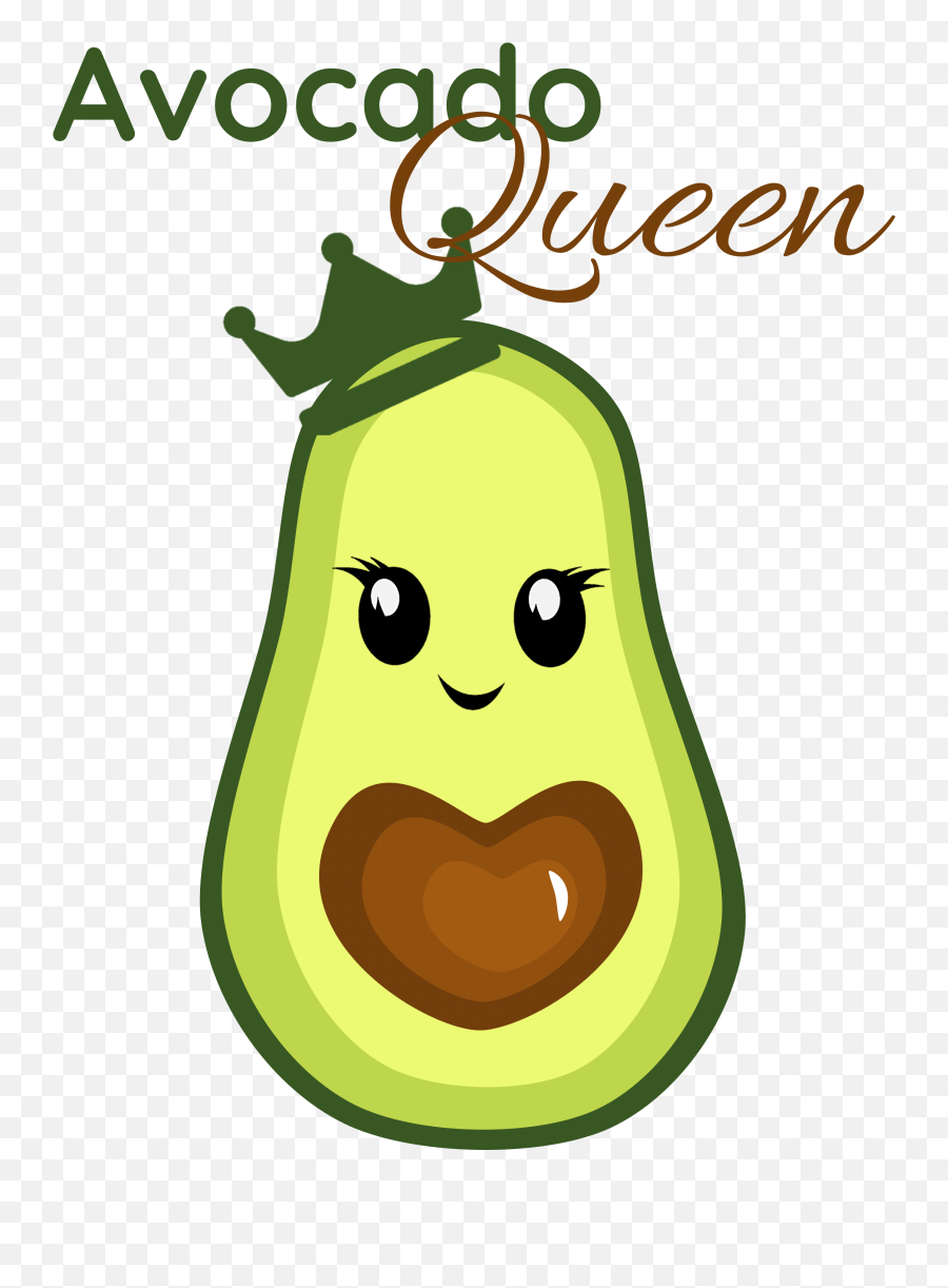 Avocado Queen With Heart - Avocado Queen Png,Avacado Icon