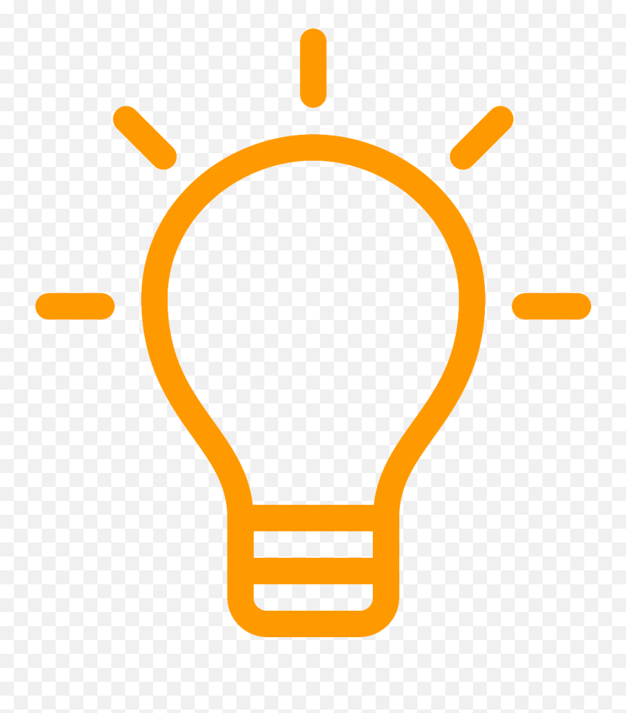 Light Bulb Tip Icon Clipart - Icon Lamp Png,Tip Icon Png