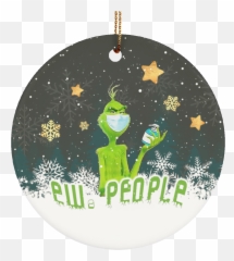 Ew People Decorative Christmas Ornament - Holiday Flat Circle Fictional Character png