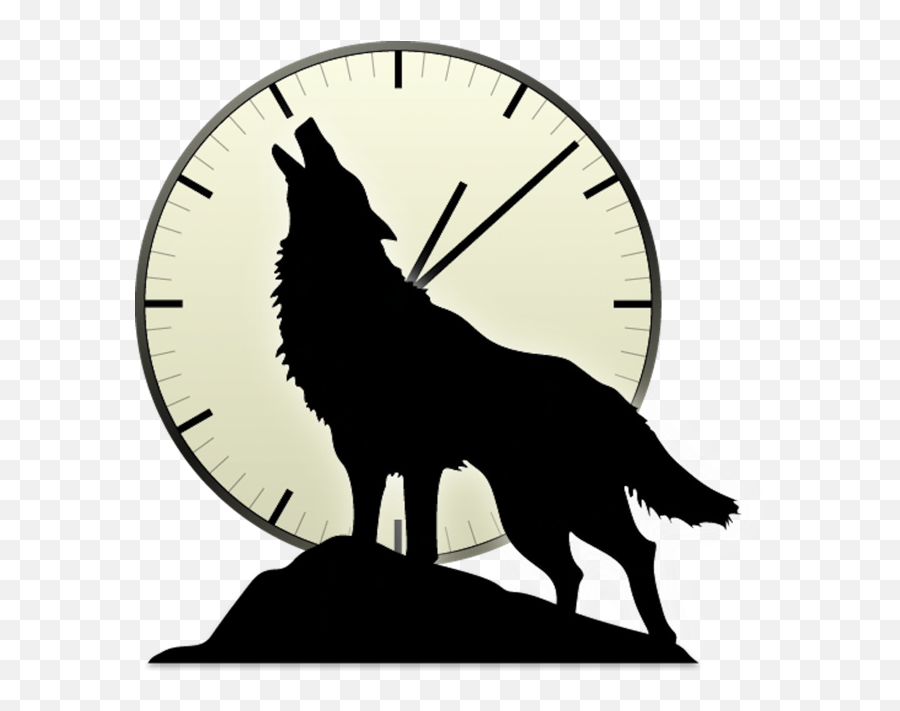 Howler Timer - Large Roman Numeral Wall Clock 70cms Png,Wolf Howl Icon