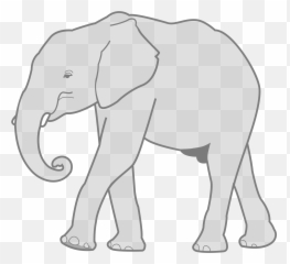 Transparent Elephant Clipart - Art Png