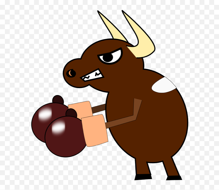 Fight Clipart Png - Cow With Boxing Gloves,Fighting Png