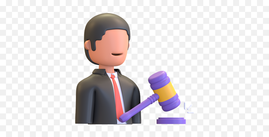 Gavel Icon - Download In Colored Outline Style Worker Png,Gavel Icon Png