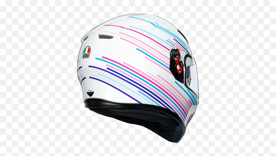 K3 Sv Multi Ece Dot - Sakura Pearl Whitepurple Agv K3 Sv Sakura Png,Agv K3 Rossi Icon Helmet