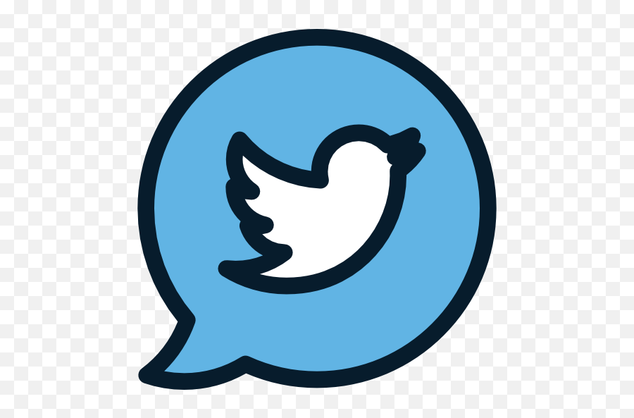 Twitter - Free Social Media Icons Twitter Inside Speech Bubble Png,Twtter Icon