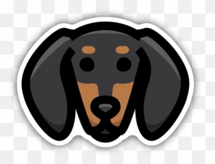 Stickers Northwest - Dachshund Face png