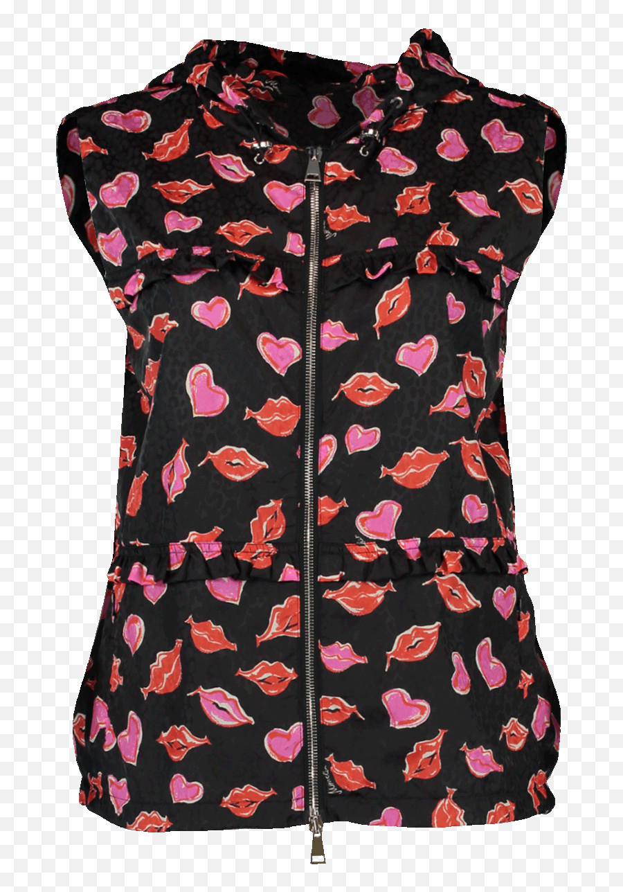 Varsovie Lip Print Vest Marissa Collections Png