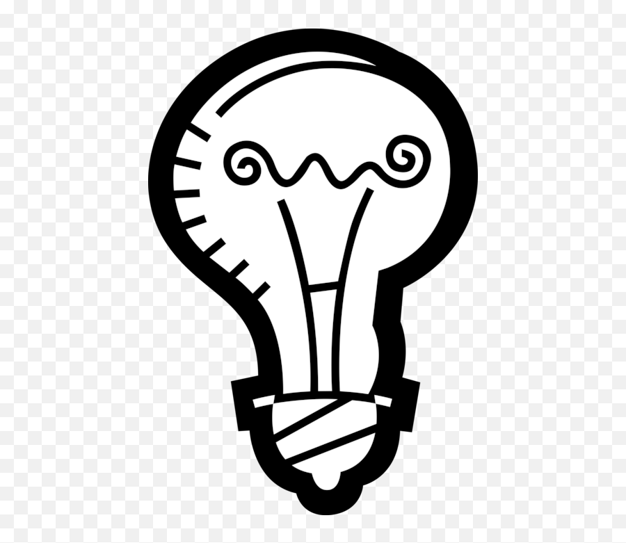 Light Bulb Symbol Of Good Ideas - Vector Image Light Bulb Png,Led Lamp Icon