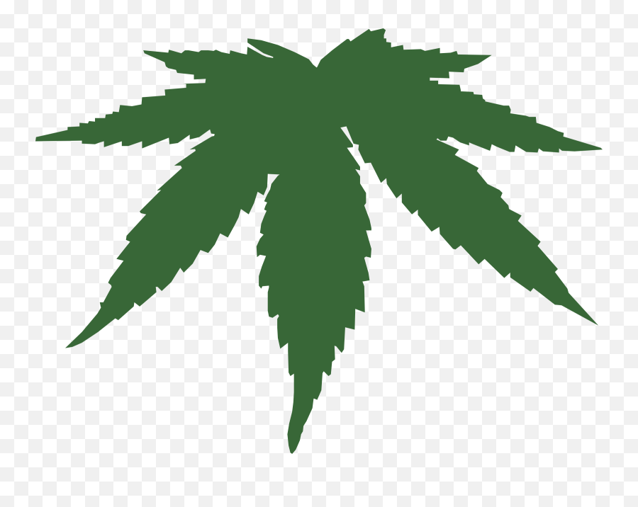 Weed Leaf Transparent Background - Cannabis Leaf Clip Art Png,Weed Transparent Background