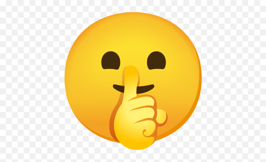 Shushing Face Emoji Shush Be Quiet Psht - Shush Emoji Png,Icon Signal Android