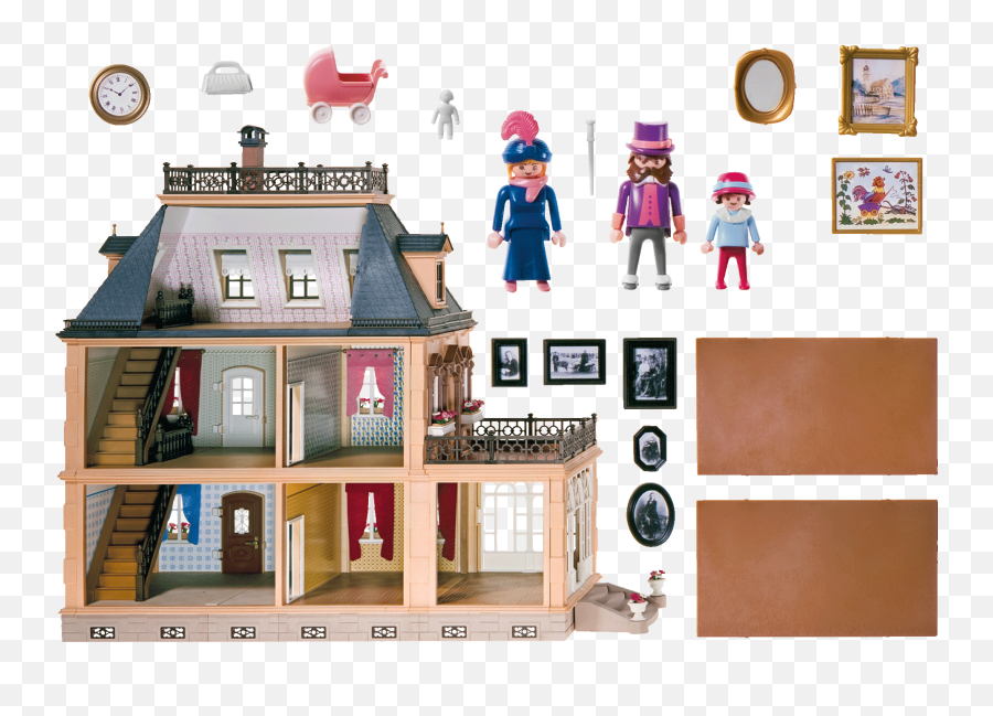 Large Victorian Dollhouse - 70890 Playmobil Playmobil 70890 Png,Victorian House Icon
