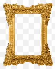 Gold Pattern Frame Png Clipart Mart - Picture Png
