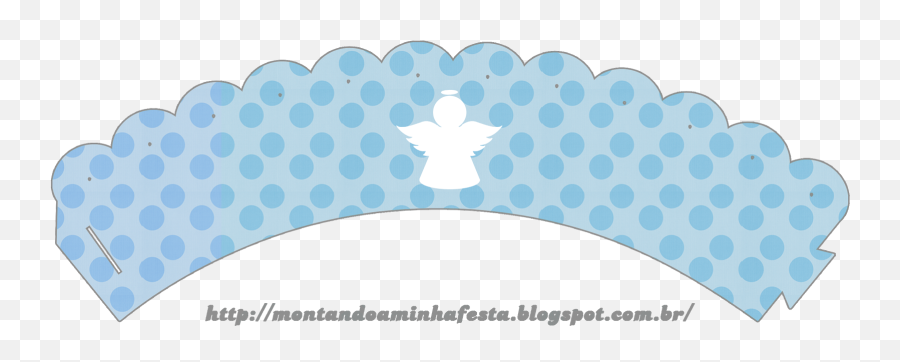 Angel Silhouette Png - Angel Silhouette Papers In Light Blue Wrapper Para Cupcakes Png,Angel Silhouette Png