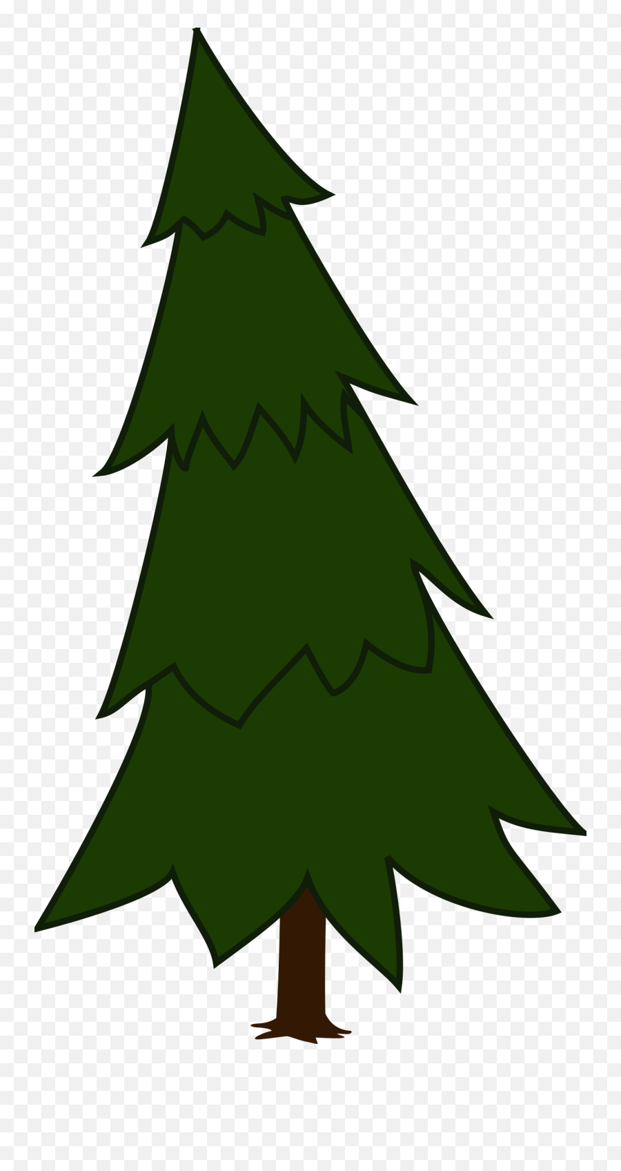 Spruce Tree Silhouette - Pine Tree Animated Png,Christmas Tree Silhouette Png