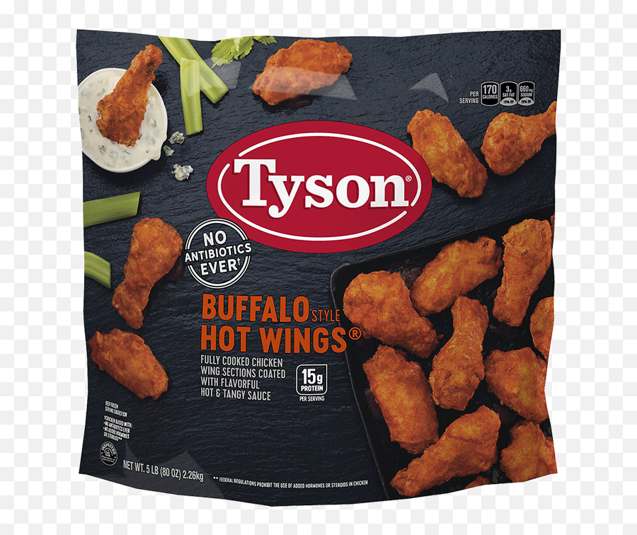 Tyson Buffalo Style Hot Wings Lbs - Chicken Hot Wings Png,Buffalo Wings Png