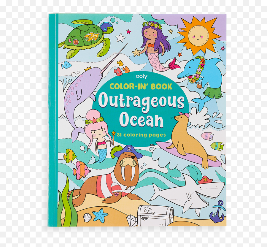 Outrageous Ocean Coloring Book - Ooly Color In Book Png,Coloring Book Png