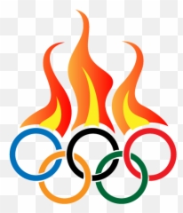Olympics Png Image Background - Logo With Torch