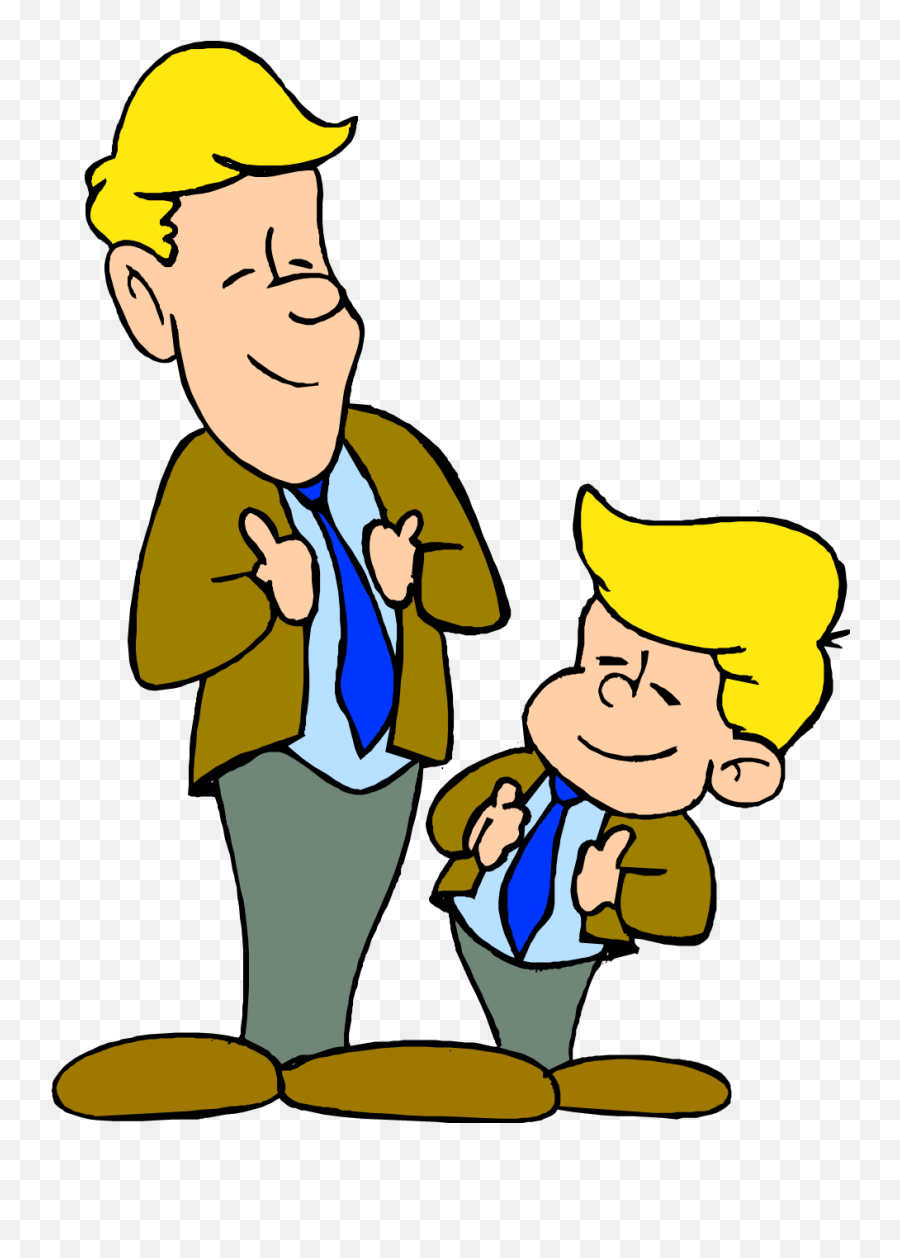 Father And Son Talking Png Transparent - Like Like Father Like Son Cartoon,Talking Png