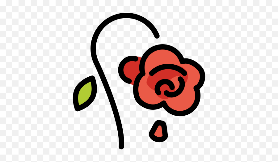 Wilted Flower Emoji - Dibujo De Una Flor Marchita Png,Sunflower Emoji Transparent