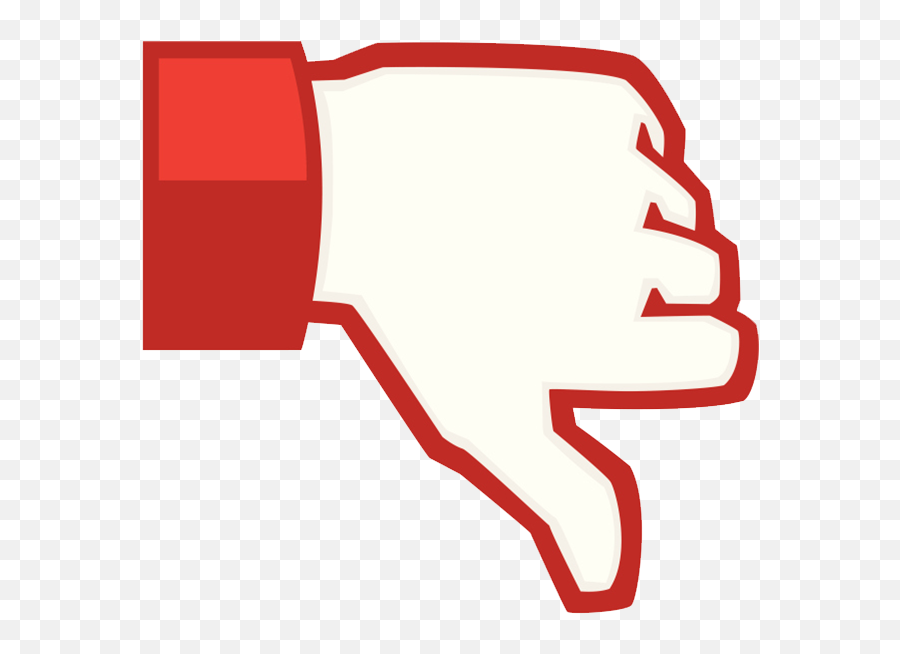 Dislike Youtube Png 5 Image - Red Facebook Thumbs Down,Dislike Png