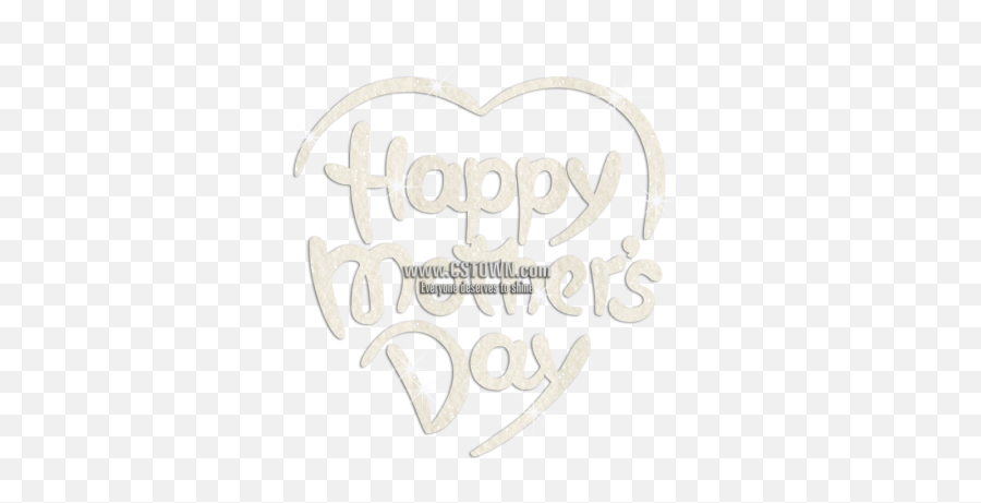 Glittering White Happy Motheru0027s Day Iron - Happy Mothers Day White Transparent Png,Happy Mothers Day Transparent