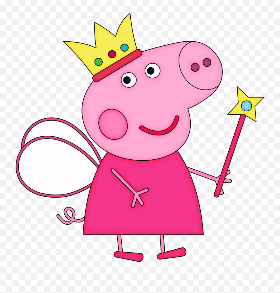 Peppa Pig Family Png Posted By John Sellers - Fairy Princess Peppa Pig,Pig Transparent Background