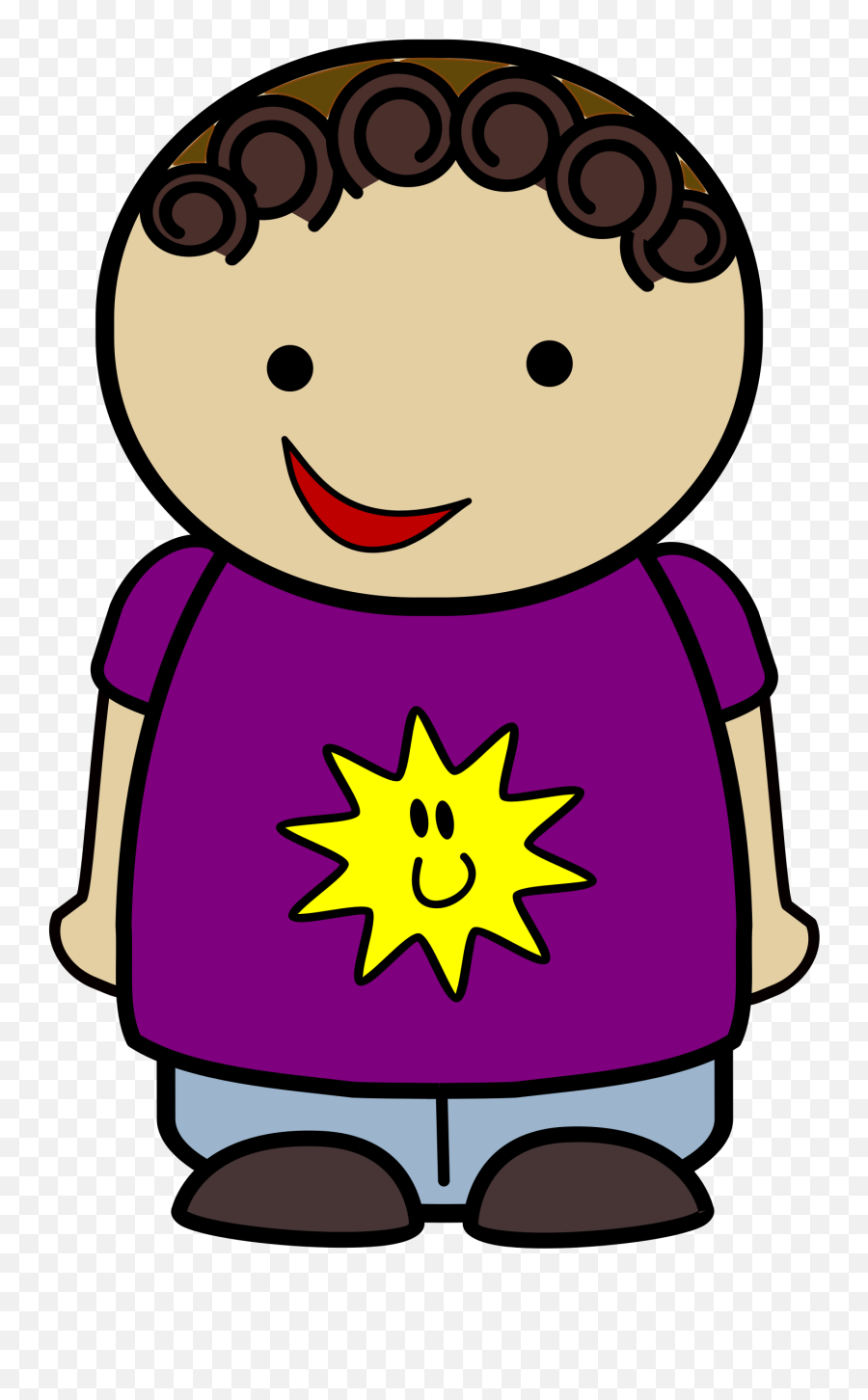 Clipart Shirt Violet Transparent Free - Child Pointing Clipart Png,Purple Shirt Png