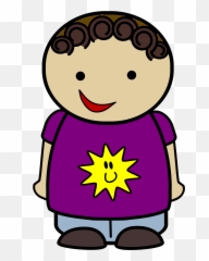 Clipart Shirt Violet Transparent Free - Child Pointing Clipart Png,Purple Shirt Png