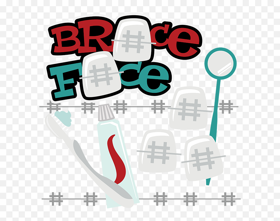 Cute Braces Clipart Dental - Braces Clipart Svg Png,Braces Png