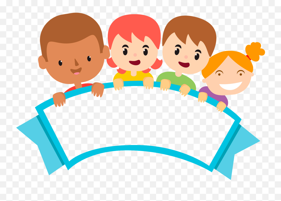 Kids Holding Blank Sign Clipart - After School Program Png,Blank Sign Png