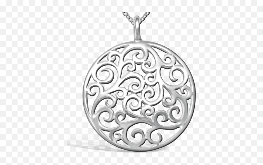 Scrollwork Pendant - Locket Png,Scrollwork Png