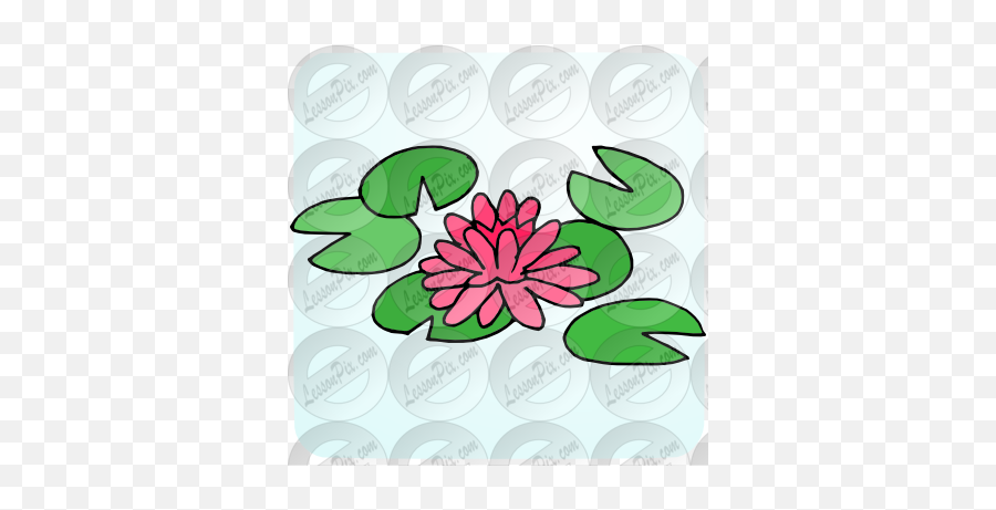 Water Lily Picture For Classroom Therapy Use - Great Water Clip Art Png,Water Lily Png