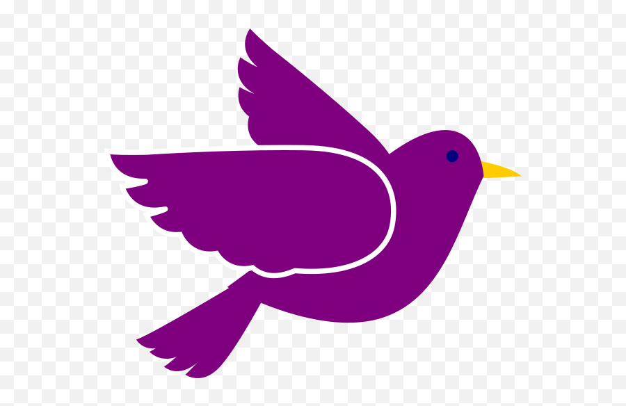Purple Bird Clip Art - Red Bird Flying Clipart Png,Bird Clipart Png