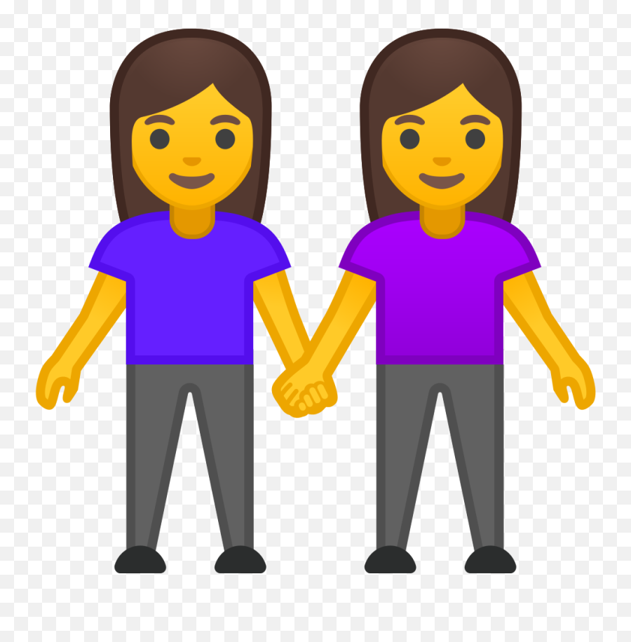 Two Women Holding Hands Icon - Couple Holding Hands Emoji Png,Holding Hands Png