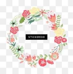 Download Floral Frame Hd Border Frames - Transparent Flower Circle Png
