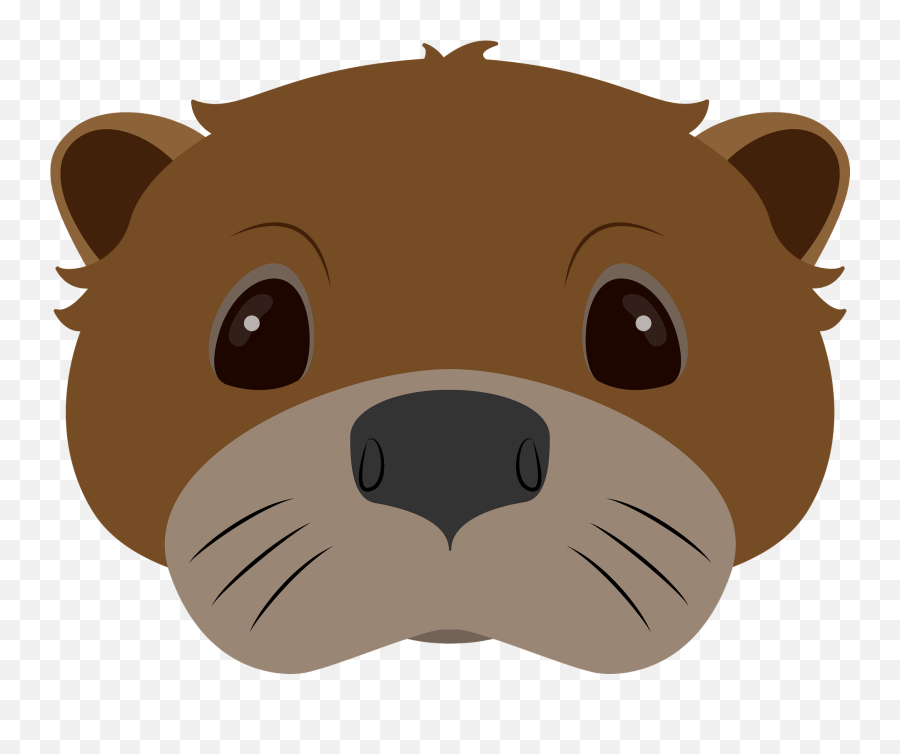 Otter Face Clipart Free Download Transparent Png Creazilla - Happy,Otter Png